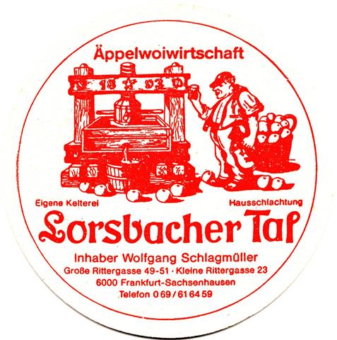 frankfurt f-he lorsbacher thal rund 2a (215-inhaber wolfgang schlagmller-rot)
